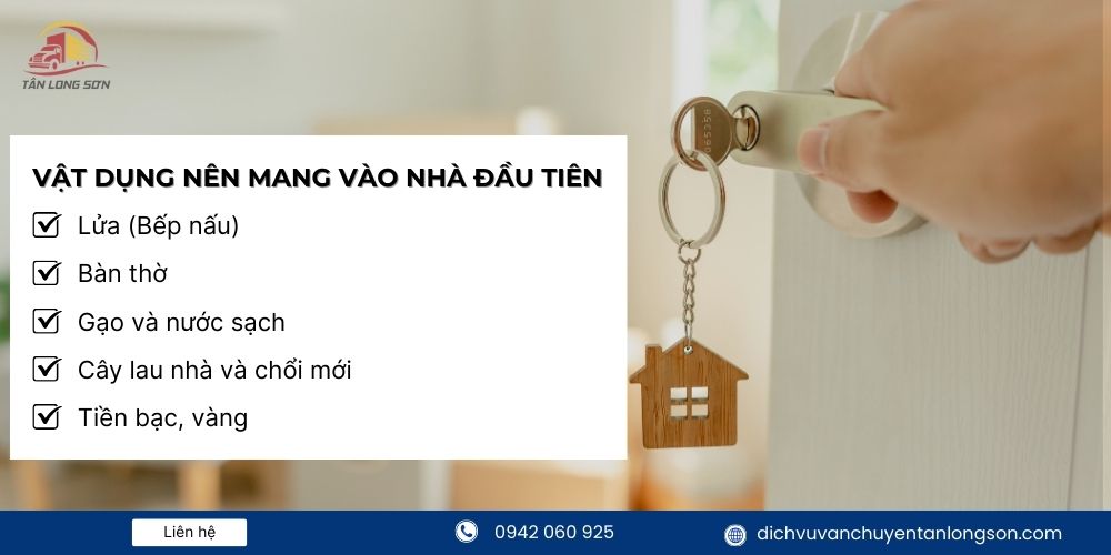 Vật dụng nên mang vào nhà đầu tiên khi chuyển nhà đầu năm